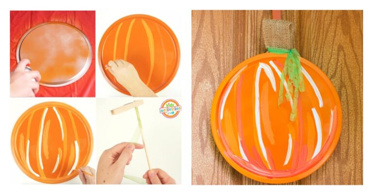 Pumpkin Door Decoration Craft Kids Activities Blog fB