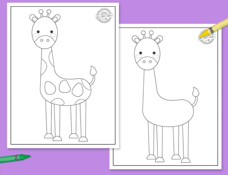 Giraffe Template Printable Facebook