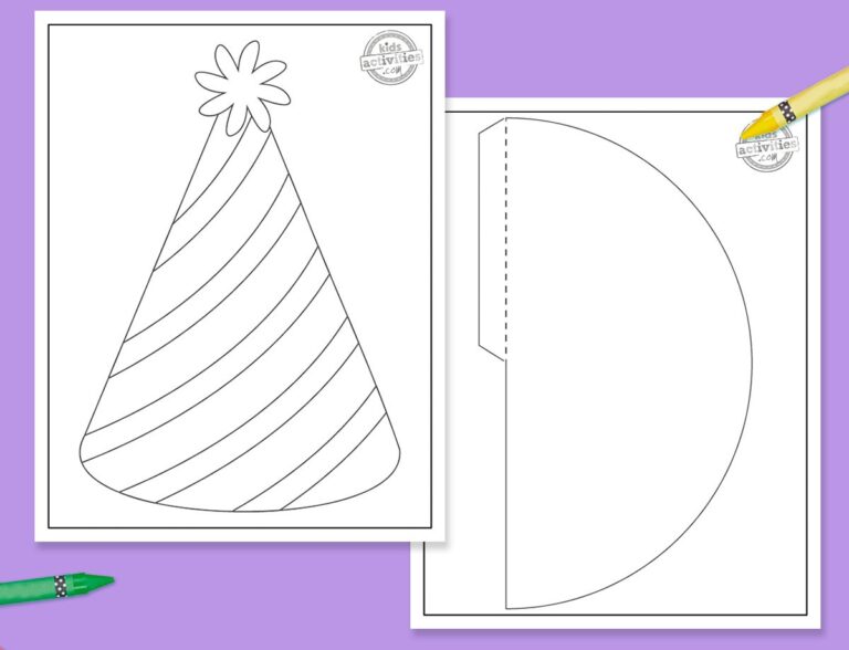 Party Hat Template Printable Facebook