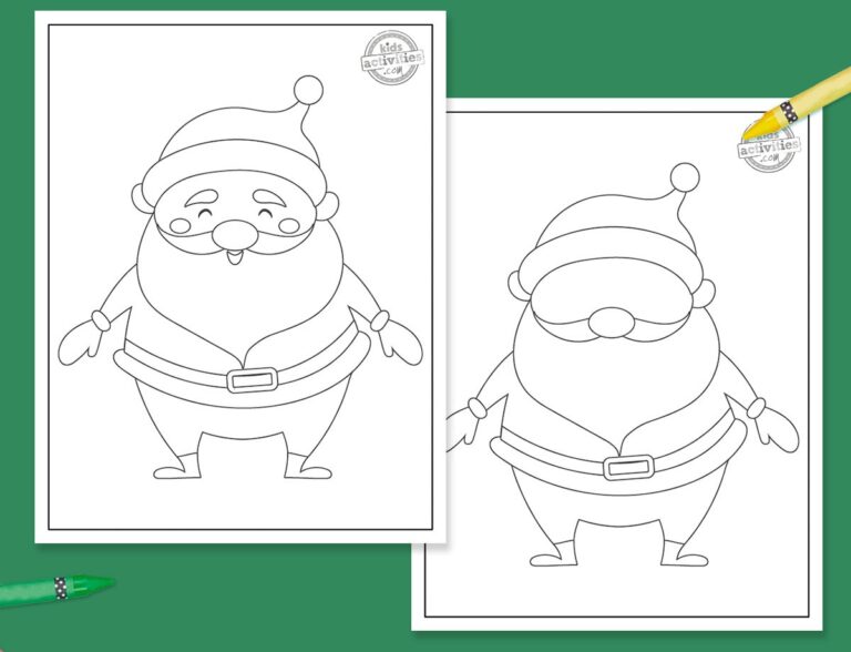 Santa Claus Outline Printable Facebook