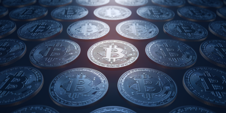 bitcoin btc sitting on table dark lighting gID 7
