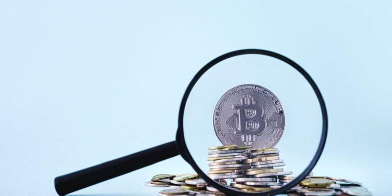 bitcoin btc magnifying glass gID 7