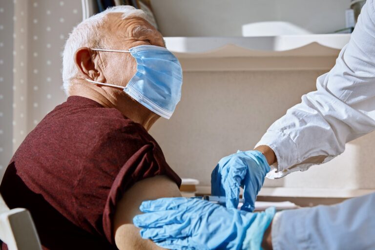 patient receiving shingles vaccine