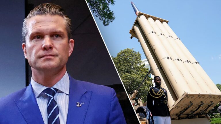 hegseth and missile interceptor
